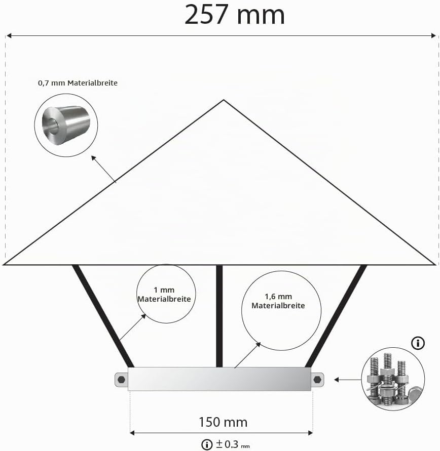 Rauchrohr Ofenrohr Stutzen Regenhaube Schornsteinaufsatz Schornsteinabdeckung Schwarz, mit Klemmvers
