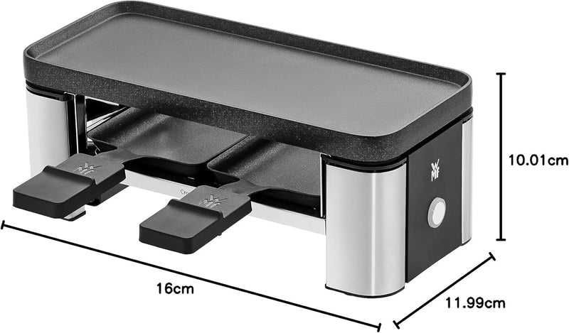 WMF WMF KÜCHENminis Raclette für zwei Edelstahl rostfrei