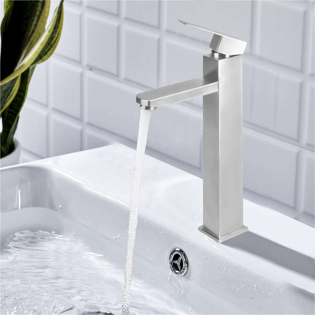 Waschtischarmatur Hoch Wasserhahn Bad Waschtischarmatur Armatur Badezimmer Einhebelmischer Waschbeck