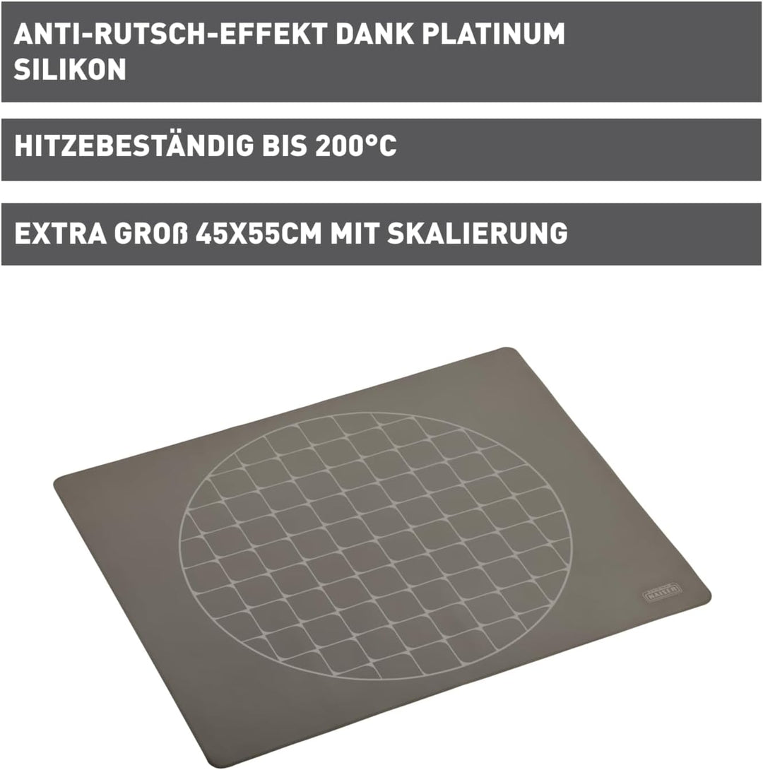 KAISER 2300669465 antihaftbeschichtet, Ausrollmatte mit Skalierung/Hilfslinien, beidseitig verwendba