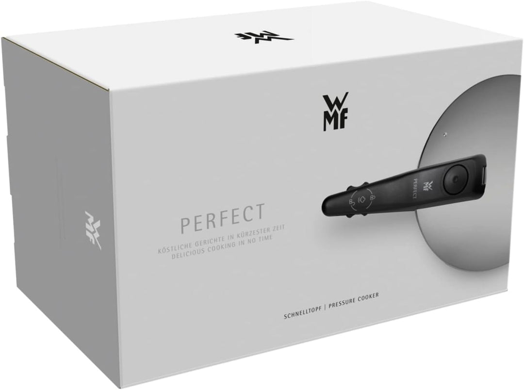 WMF Perfect One Pot Schnellkochtopf Induktion 6,5l, Dampfkochtopf, grosses Kochsignal, 2 Kochstufen,