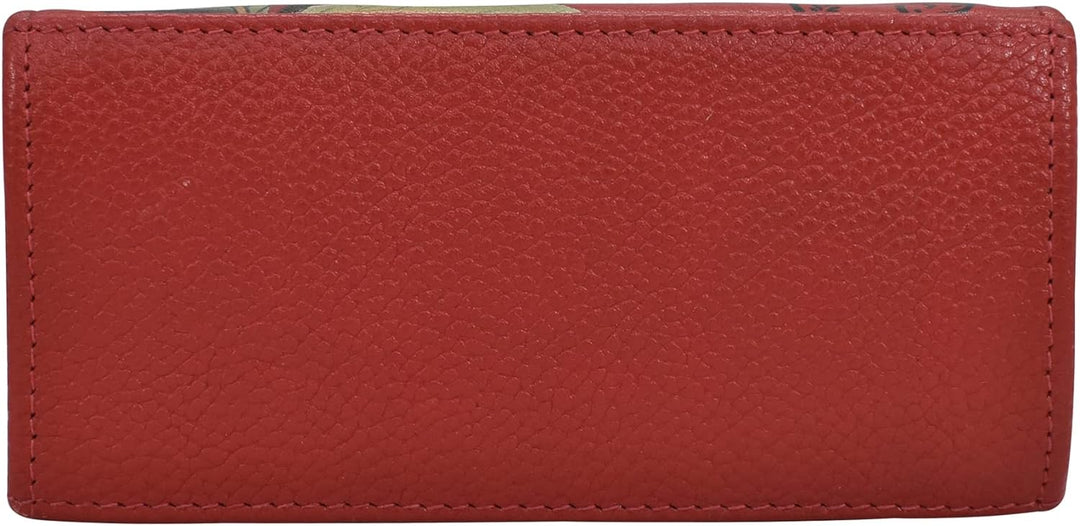 Anuschka Damen echt Leder Mini Sling Organizer Tasche, Kreuztasche, Stylisher Organizer Crimson Gard