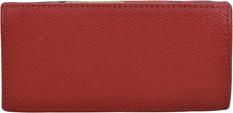 Anuschka Damen echt Leder Mini Sling Organizer Tasche, Kreuztasche, Stylisher Organizer Crimson Gard
