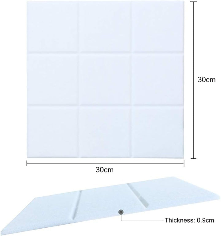 Uoisaiko Grosse Filz Pinnwand Selbstklebend mit 30 Pinnnadeln, 6 Stück 30x30cm Filzboard Memotafeln