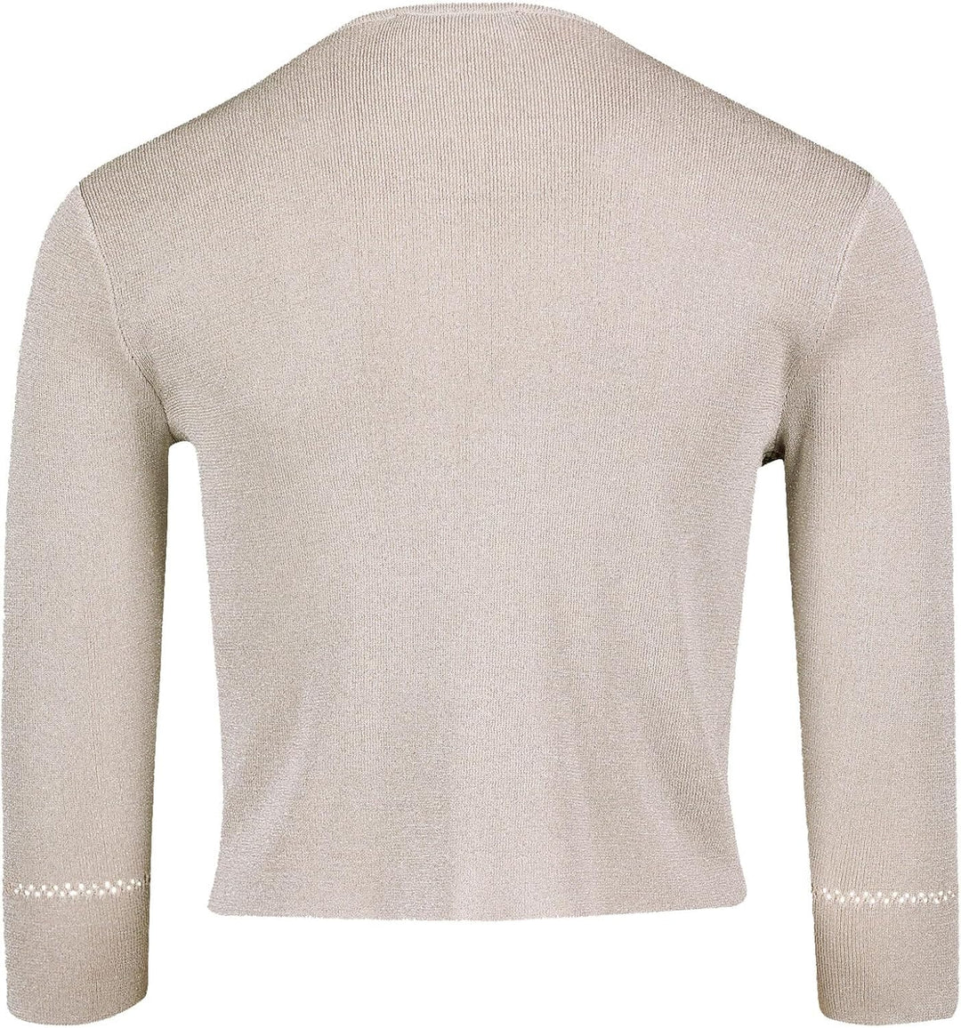 Vera Mont Damen Strickbolero ohne Verschluss XS Grau, XS Grau