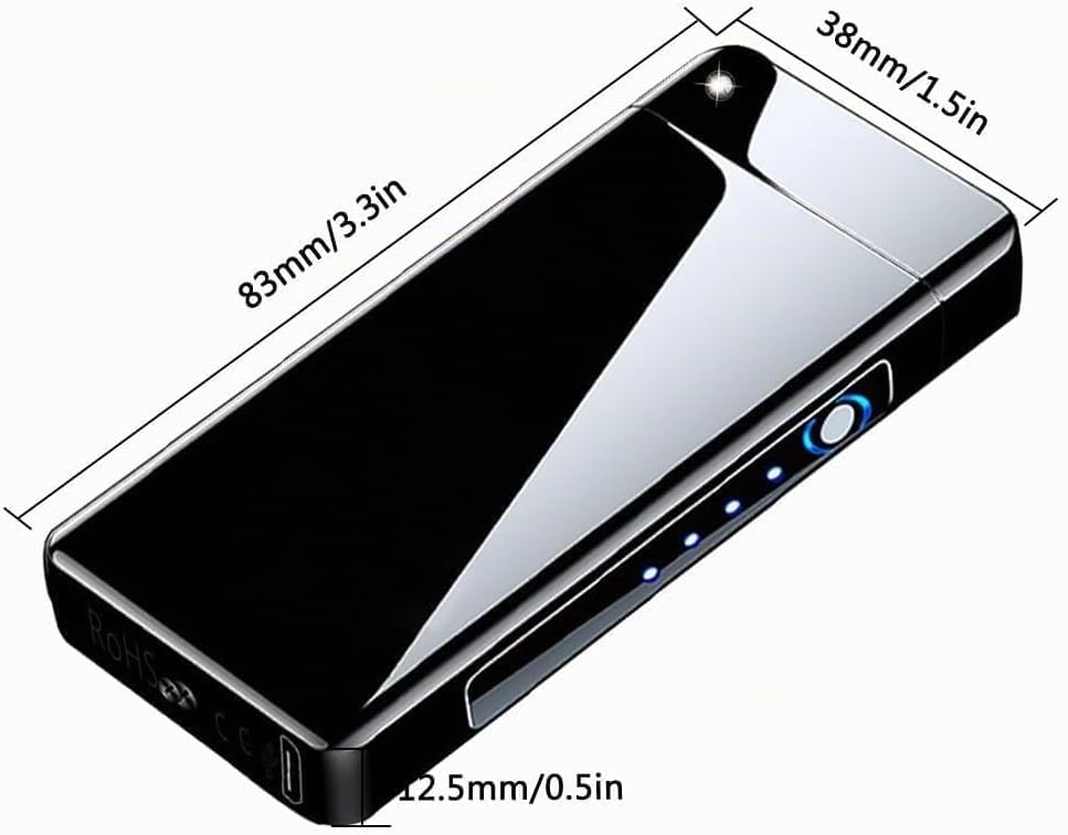 GADATOP Arc Plasma Flamme Feuerzeug USB wiederaufladbares, winddichtes elektrisches Feuerzeug für Ke