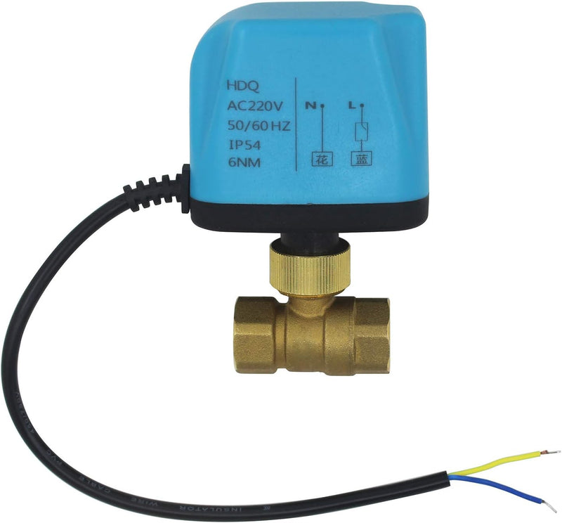 2 Drähte - 2 wege kugelhahn elektrisch 220v stromlos offen Umschaltventil absperrhahn elektrisch - m