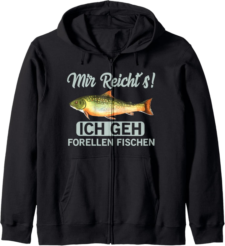 Forellen fischen geschenk für Angler der Bachforellen fängt Kapuzenjacke