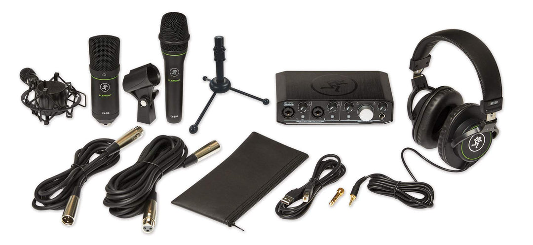 Mackie Producer Bundle: Onyx-Produzent, 2 Mikrofone, Headset