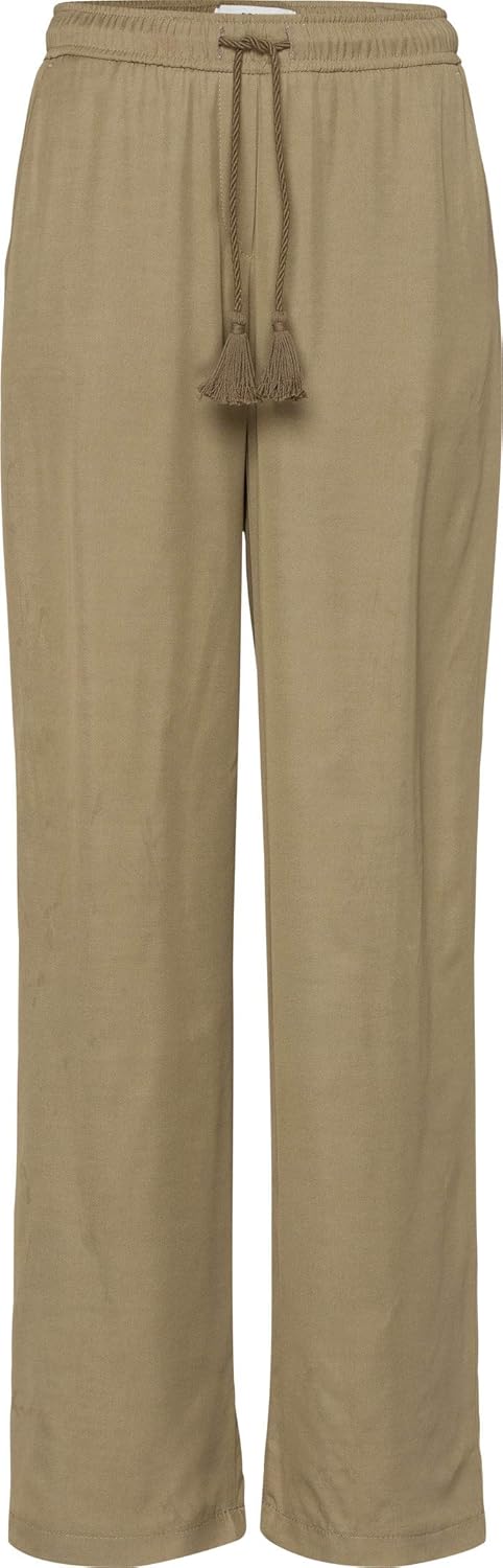 BRAX Damen Style Maine S Verkürzte Leinenhose Hose 38W / 32L Khaki, 38W / 32L Khaki