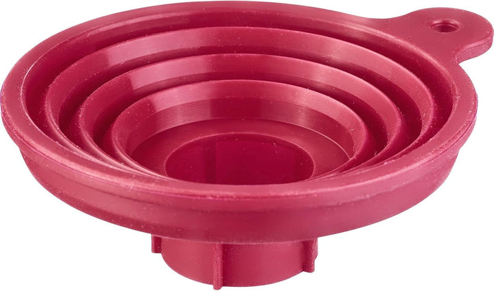 Westmark Trichter-Set, 2tlg., Ø 10 und 11 cm, Faltbar, Silikon, Grau/Rot, 21212270 Grau/Rot, Faltbar