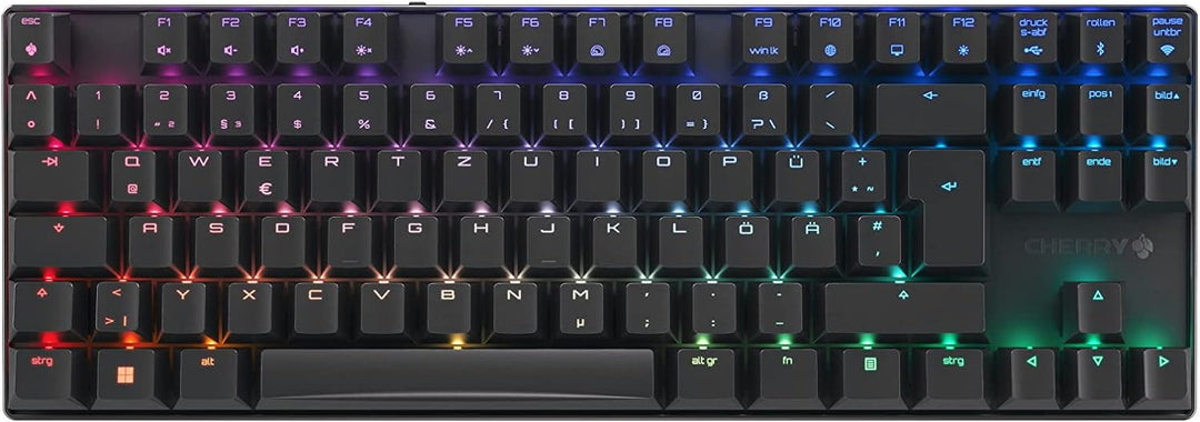 CHERRY MX 8.2 TKL Wireless, kabellose mechanische Gaming-Tastatur ohne Nummernblock, Deutsches Layou