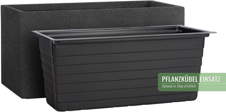 Pflanzwerk® Pflanzkübel TUB Anthrazit 40x80x40cm *Frostbeständiger Blumenkübel* *UV-Schutz* *Qualitä