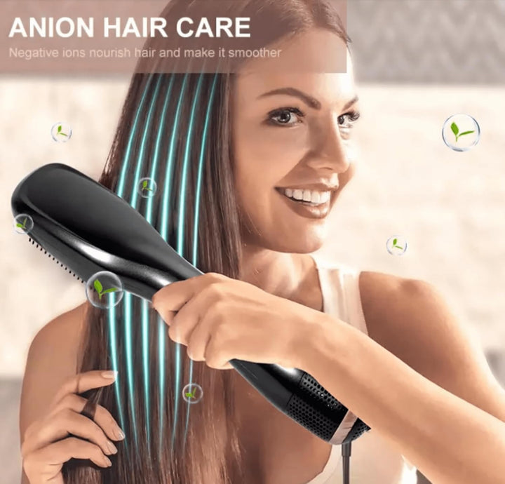 Lalano`S Cosmetics 3-in-1 Profi-Haartrockner &amp; Glättbürste, 1200 W, Keramik-Ionen-Technologie, 3 Tem