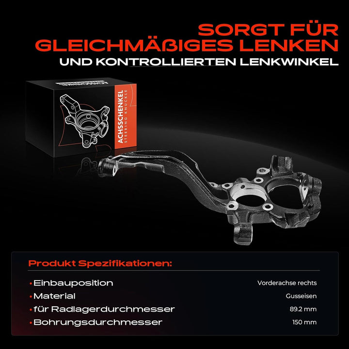 Frankberg Achsschenkel Radaufhängung Vorne Rechts Kompatibel mit Rang e Rove r Sport L320 2.7L-5.0L