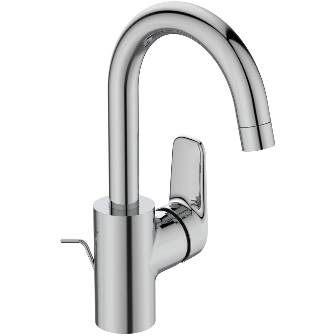 Ideal Standard B1716AA Ceraflex Waschtischarmatur hoher Auslauf mit Zugknopf-Ablaufgarnitur hoher Au