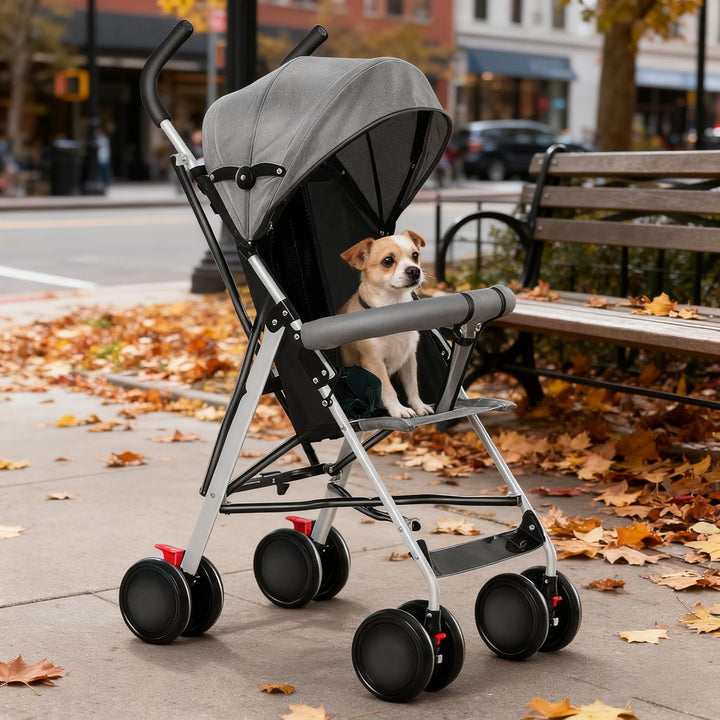 MUL-BOUTIQU Kinderwagen, Liegebuggy,Federleichter Reisebuggy 4.5 kg, Drehbare Vorderräder, für Kinde