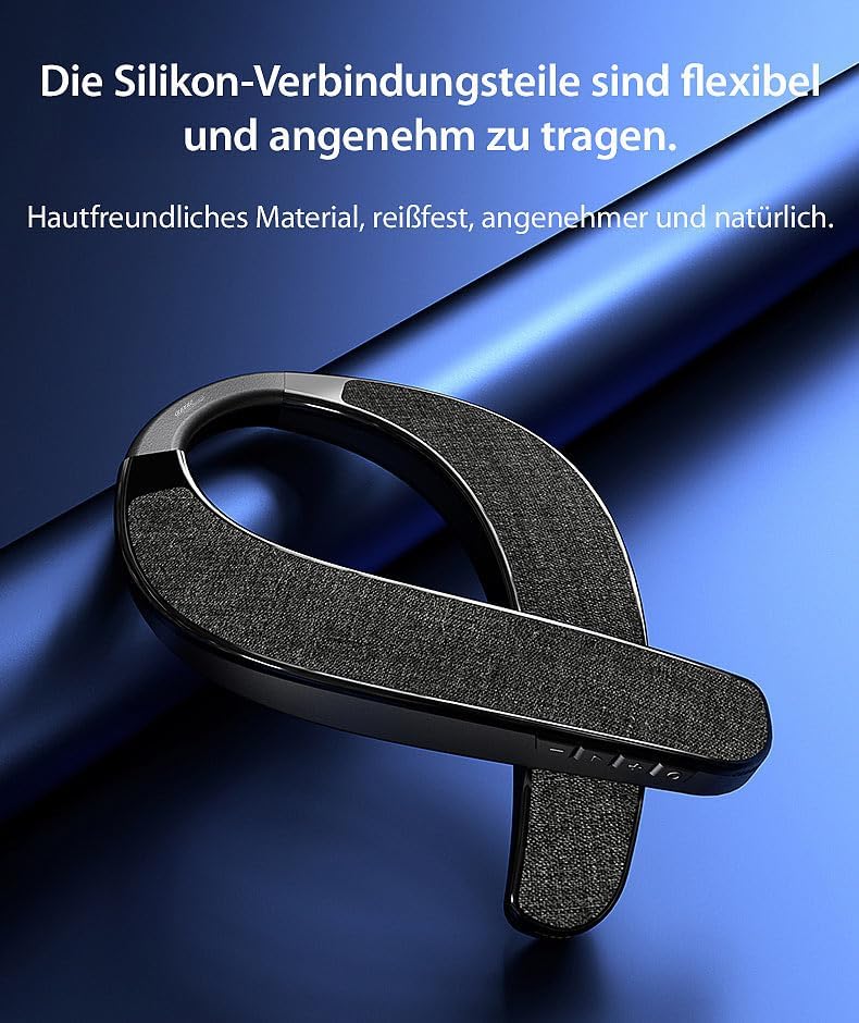 auvisio Headset: 2in1-Akku-TV-Nackenlautsprecher mit Bluetooth, Freisprechen, MP3 (Nacken Kopfhörer,