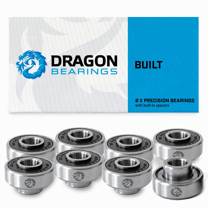 FIREBALL Dragon Precision Skateboard Bearings | 608 Bearing for Skateboards, Longboards, Inline Skat