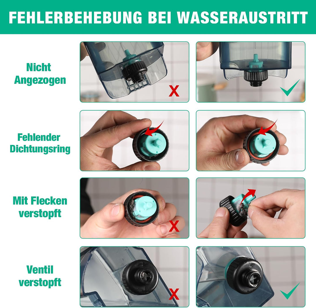 HAUSHOF StainZapper Pro Waschsauger Teppichreiniger, 450W 12kPa Polsterreiniger 1,5+0,8L mit Reinigu