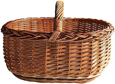 Lovinbirds Einkaufskorb Classic Geflochten L: 51 cm x B: 34 cm Autokorb Weide