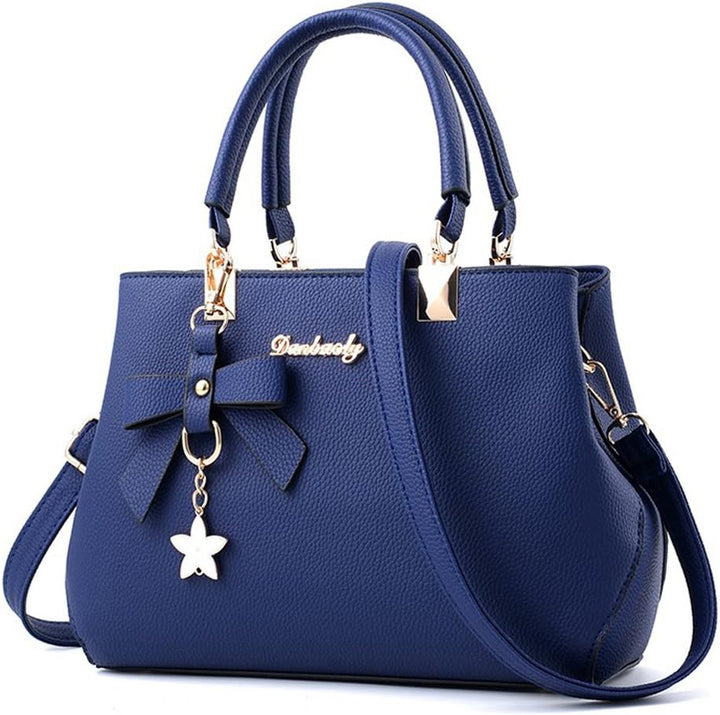 Dreubea Womens Handbag Tote Shoulder Purse Leather Crossbody Bag Marineblau, K&#xF6;nigsblau