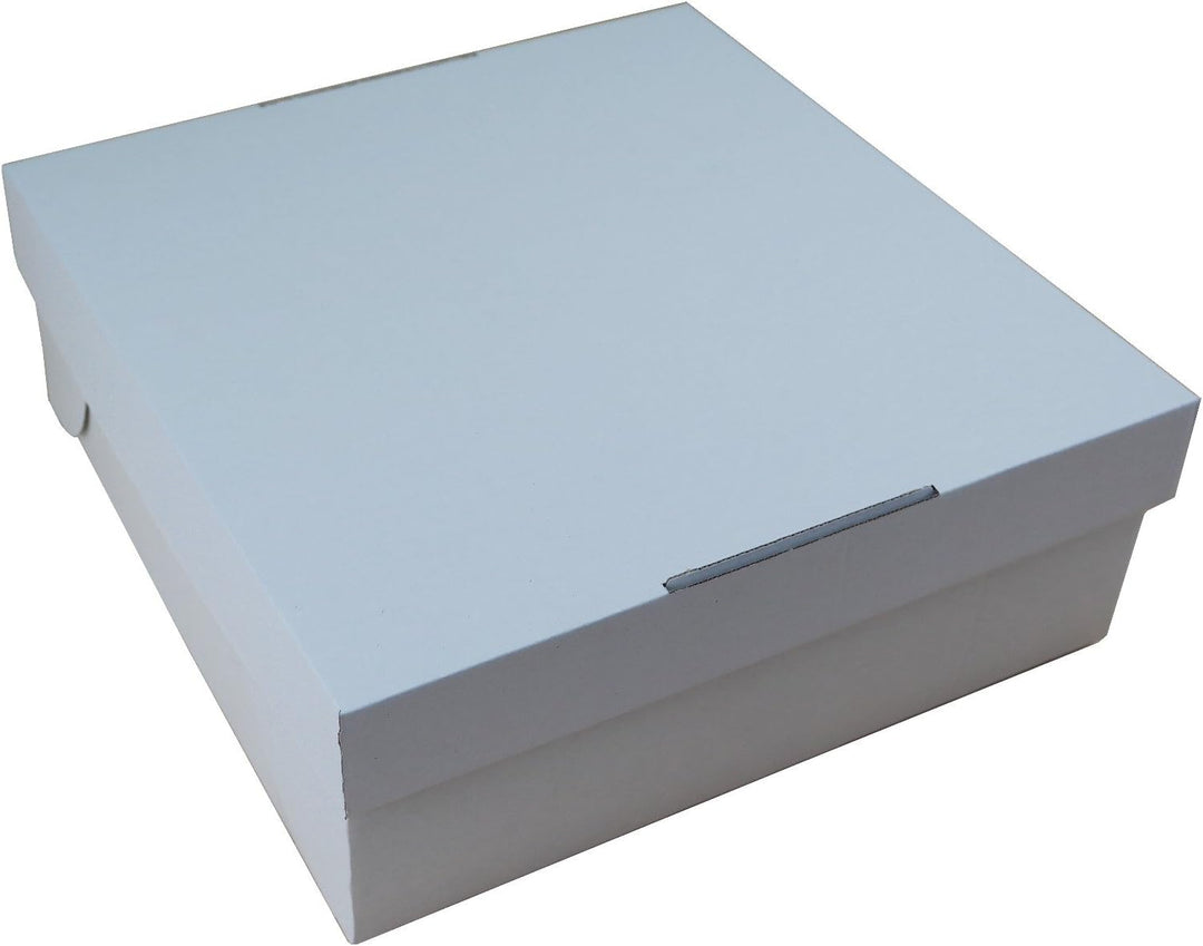 50 Tortenkartons 32x32x12cm 2teilig | Kuchen Transportbox aus Pappe für Torten und Kuchen | Praktisc