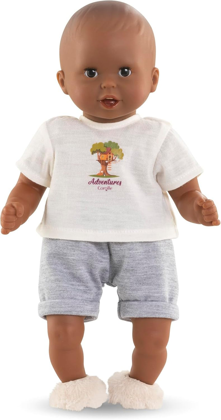 Corolle Mon Premier Poupon - T-Shirt & Shorts Kleiner Entdecker, Puppenkleidung, 30 cm, ab 18 Monate