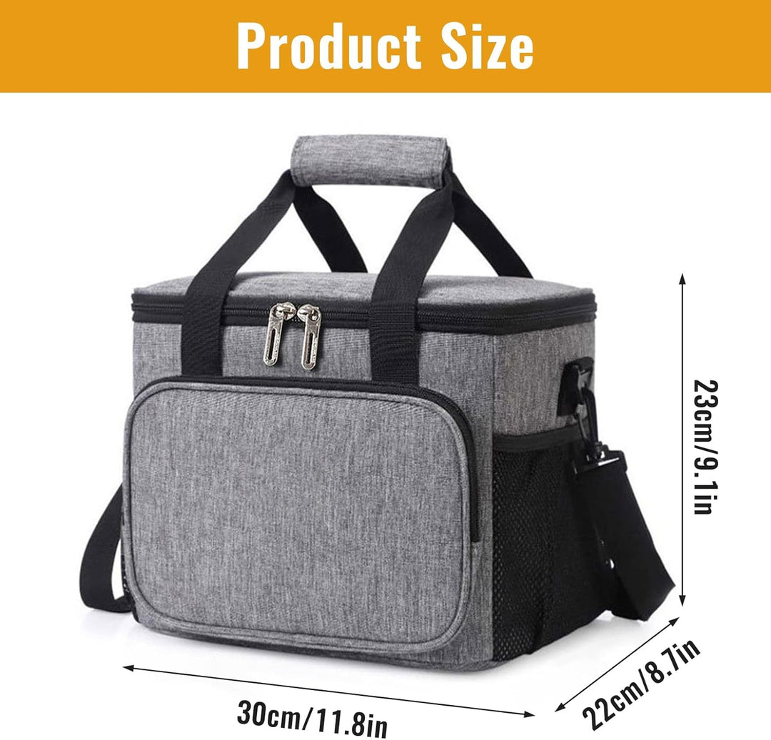 Faltbare Kühltasche 27L/15L/10L, hält Getränke & Speisen 8h kalt/frisch, wasserdichte Isoliertasche