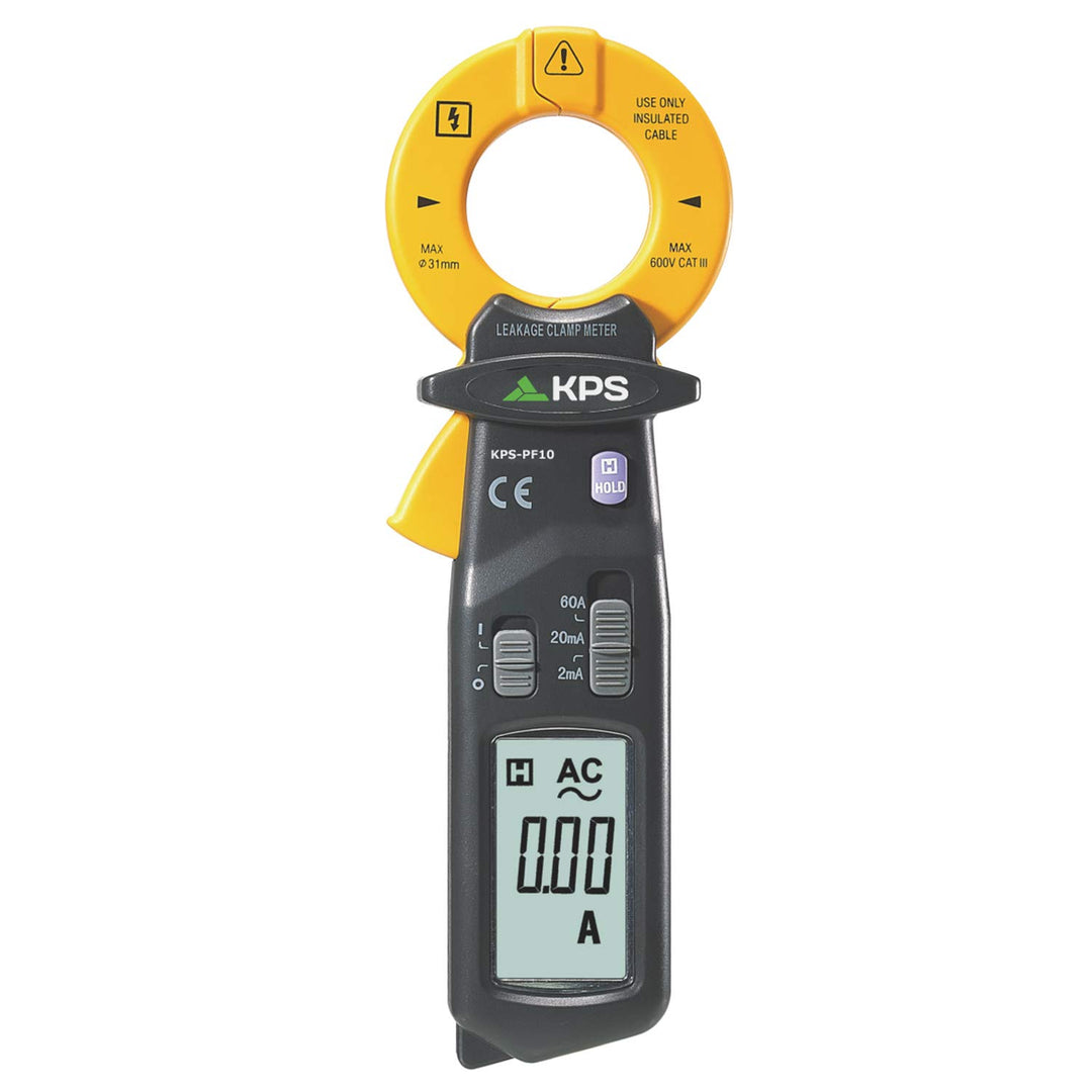 KPS-PF10 Leckstromzange Meter AC 60A 2000 Zähler Strommesszange CAT III 600V