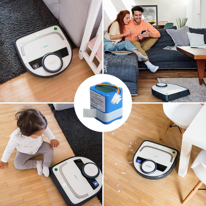 14.4V 6600mAh Li-Ion Akku Kompatibel mit Vorwerk Kobold VR200 Staubsauger, Ersatzakku Teilenummer: 2