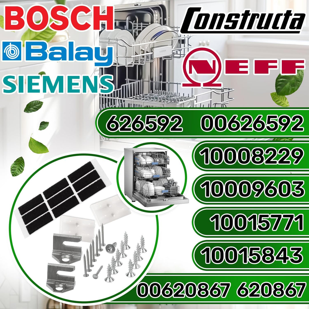 Montageset zur Befestigung Türen Spülmaschine Vollintegriert mit Originalcode 00620867 00626592 1000