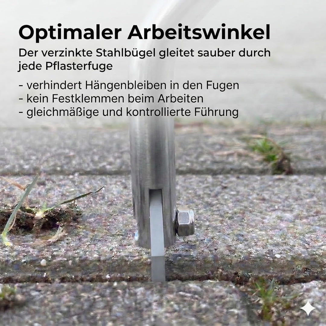 GIGANT Fugenkratzer Fugenreiniger Handgriff inkl. Teleskopstiel und Ersatzschneide