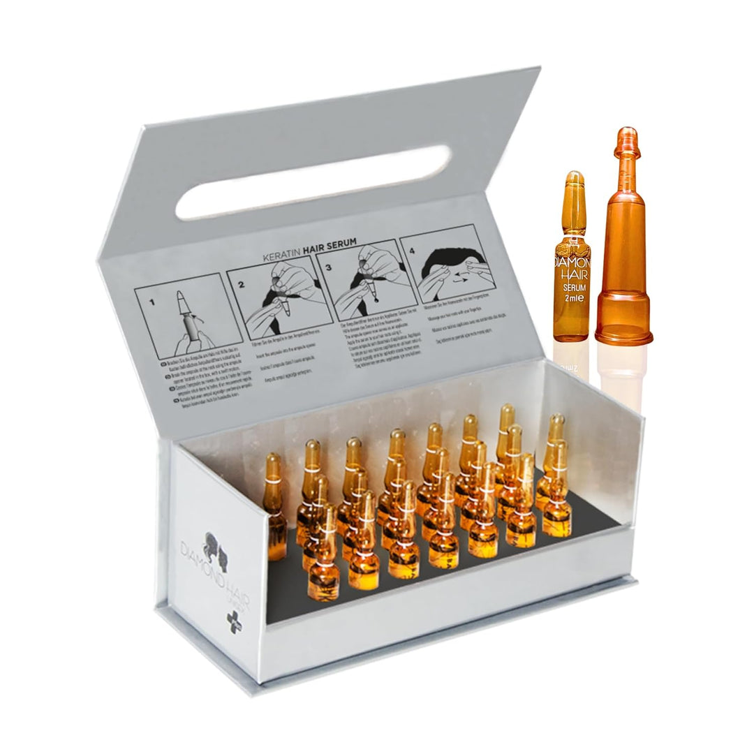Diamond Hair Plus - Natürliches Keratin Haarserum mit Biotin - und Procapil - Unterstützung - Haarku