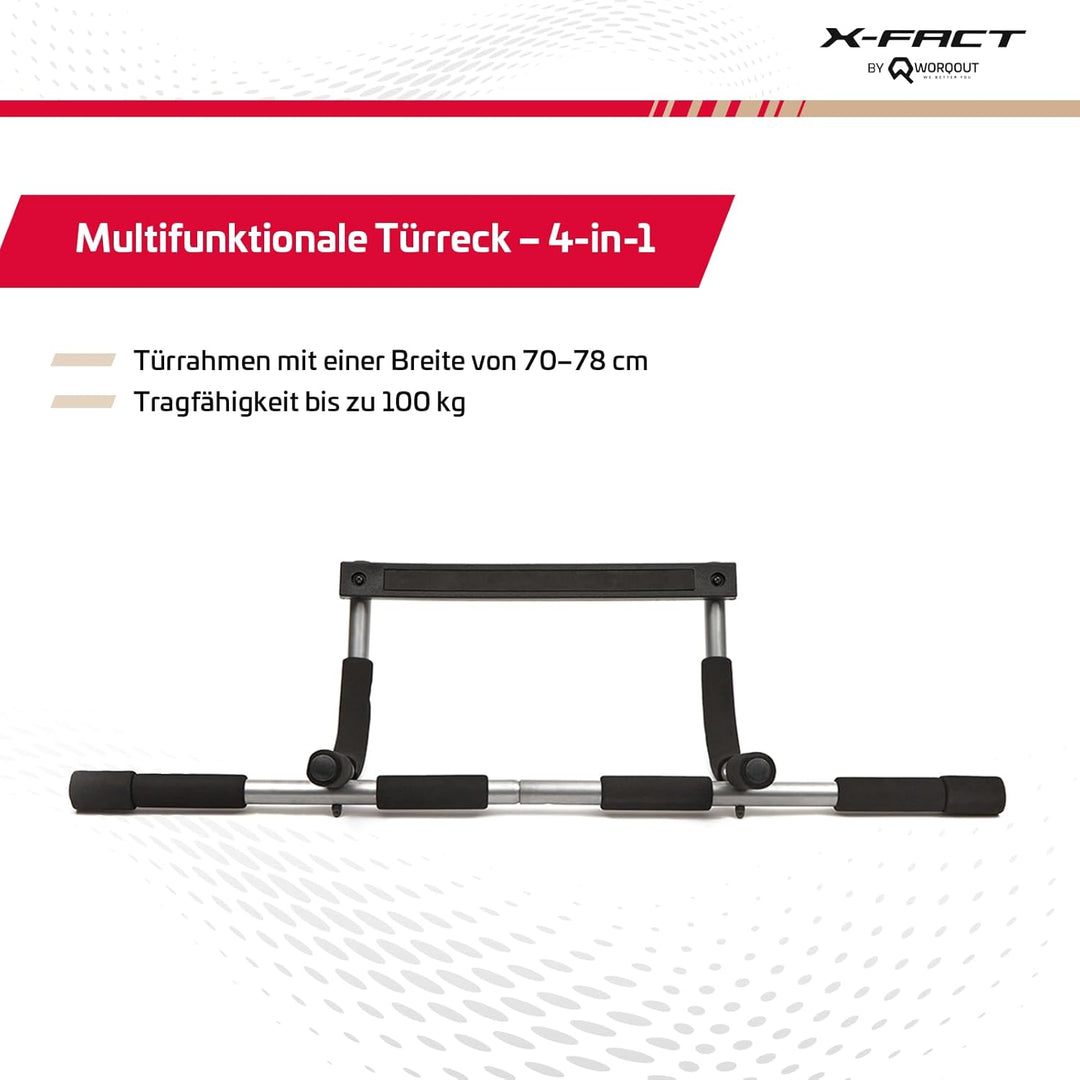 Klimmzugstange Türrahmen Pullup Bar - Multi Türreck 4-in-1 Fitnessgerät für Türrahmen, ideal für Kli