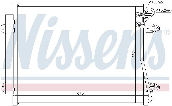 Nissens 94832 Kondensator, Klimaanlage