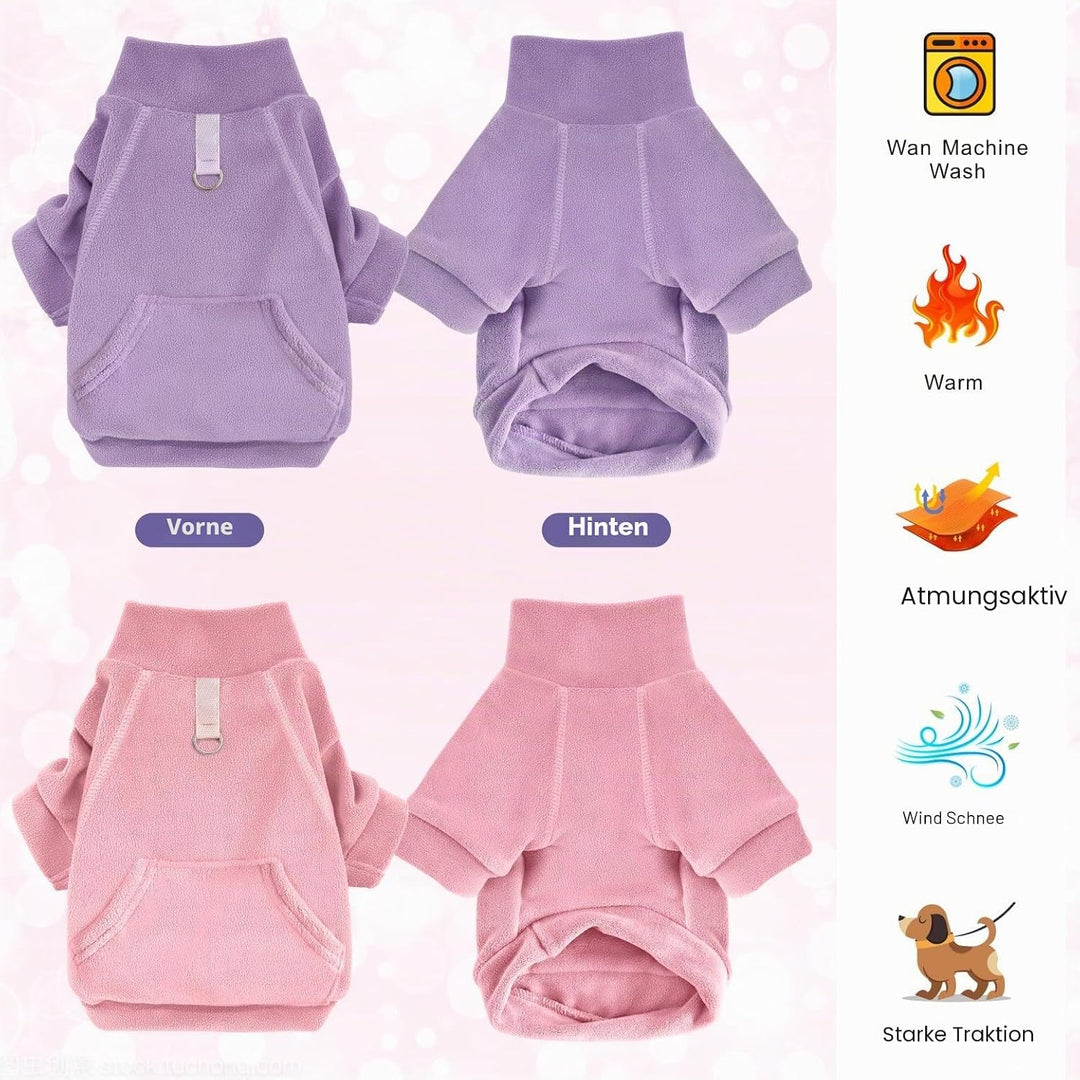 Mosukoirl Hundepullover Hund Hoodie Haustier Warme Mäntel Baumwolle Sweatshirts Hund Kleidung mit Ta