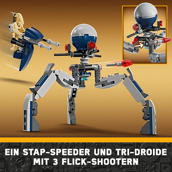LEGO Star Wars Clone Trooper & Battle Droid Battle Pack, Spielzeug für Kinder mit baubarem Speeder B