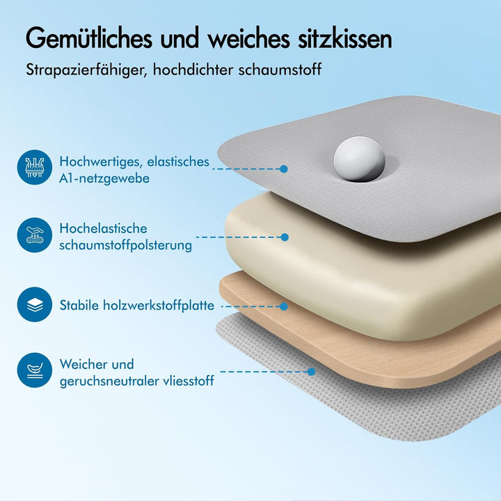 ALFORDSON Bürostuhl Chefsessel Netzstuhl ergonomisch Schreibtischstuhl Wippfunktion höhenverstellbar