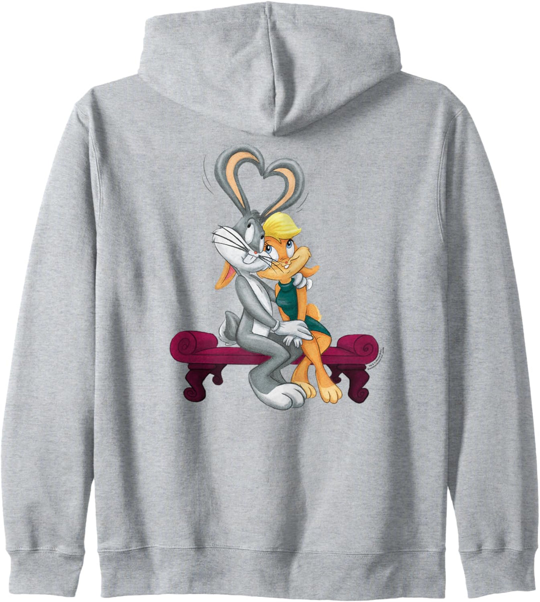 Looney Tunes Bugs and Lola Hearts Valentine's Day Kapuzenjacke