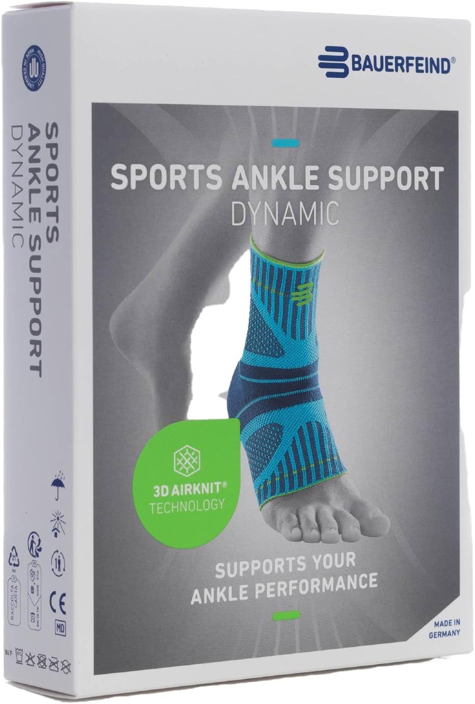 Bauerfeind Fussbandage fürs Sprunggelenk „Ankle Support Dynamic“, Unisex, 1 Fussgelenkbandage für Sp