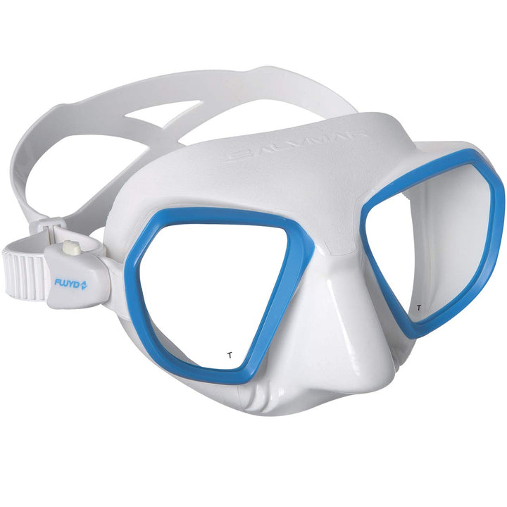 Fluyd Noah Tauchmaske Unisex Erwachsene, Weiss/Blau