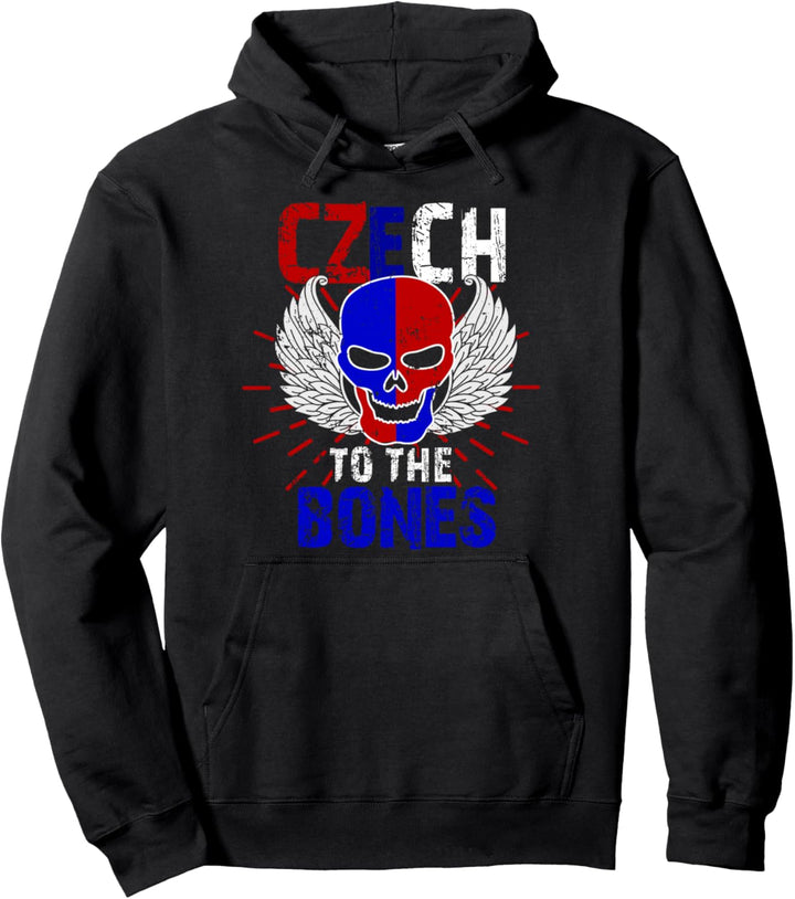Tschechische Flagge, Tschechische To The Bones, Souvenir Pullover Hoodie