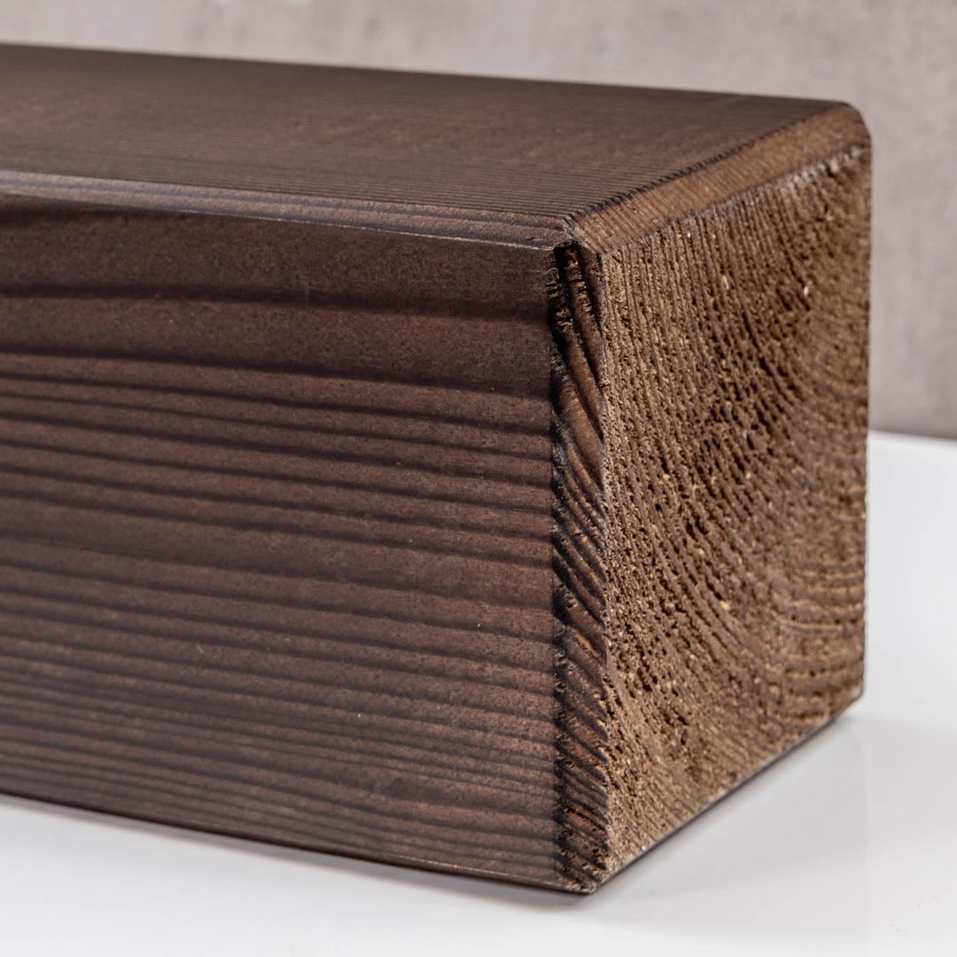levandeo Wandregal Holz Massiv 100x10cm Nussbaum Farbig Wandboard Vintage Rustikal Design Natur Rega