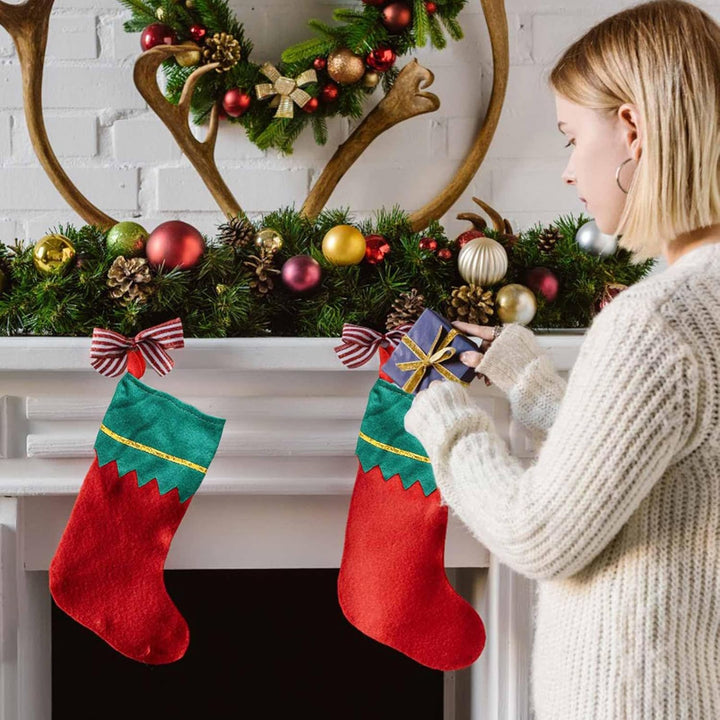 Nikolausstrumpf,Nikolausstiefel Personalisiert,Nikolausstiefel Rot,12 Stück Nikolausstiefel Zum Befü