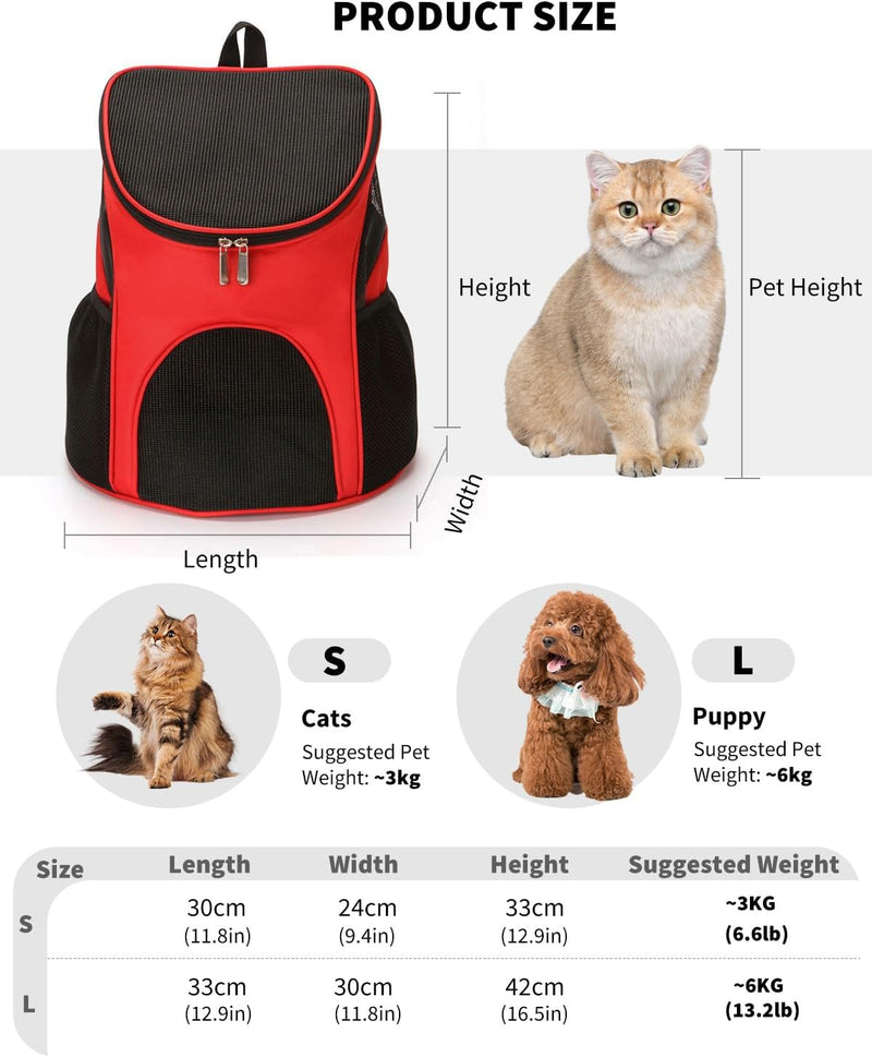 PETCUTE Haustier Träger Rucksack Hunde rucksäcke für kleine Hund und Katzen Belüfteten Design Hunde