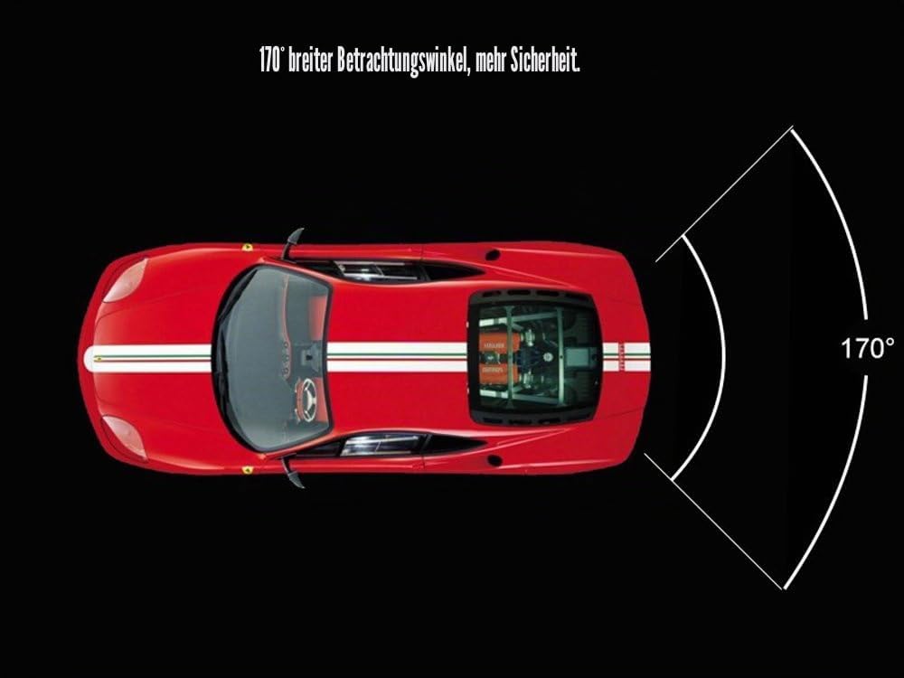 Dynavsal 8 LEDs Nacht Visionen Auto Rückfahrkamera,170 ° Weitwinkel HD Farbe Wasserdichte Rückfahrka