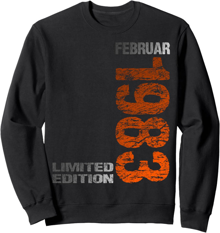 Februar 1983 Mann Frau 41. Geburtstag Limited Edition 41 Sweatshirt