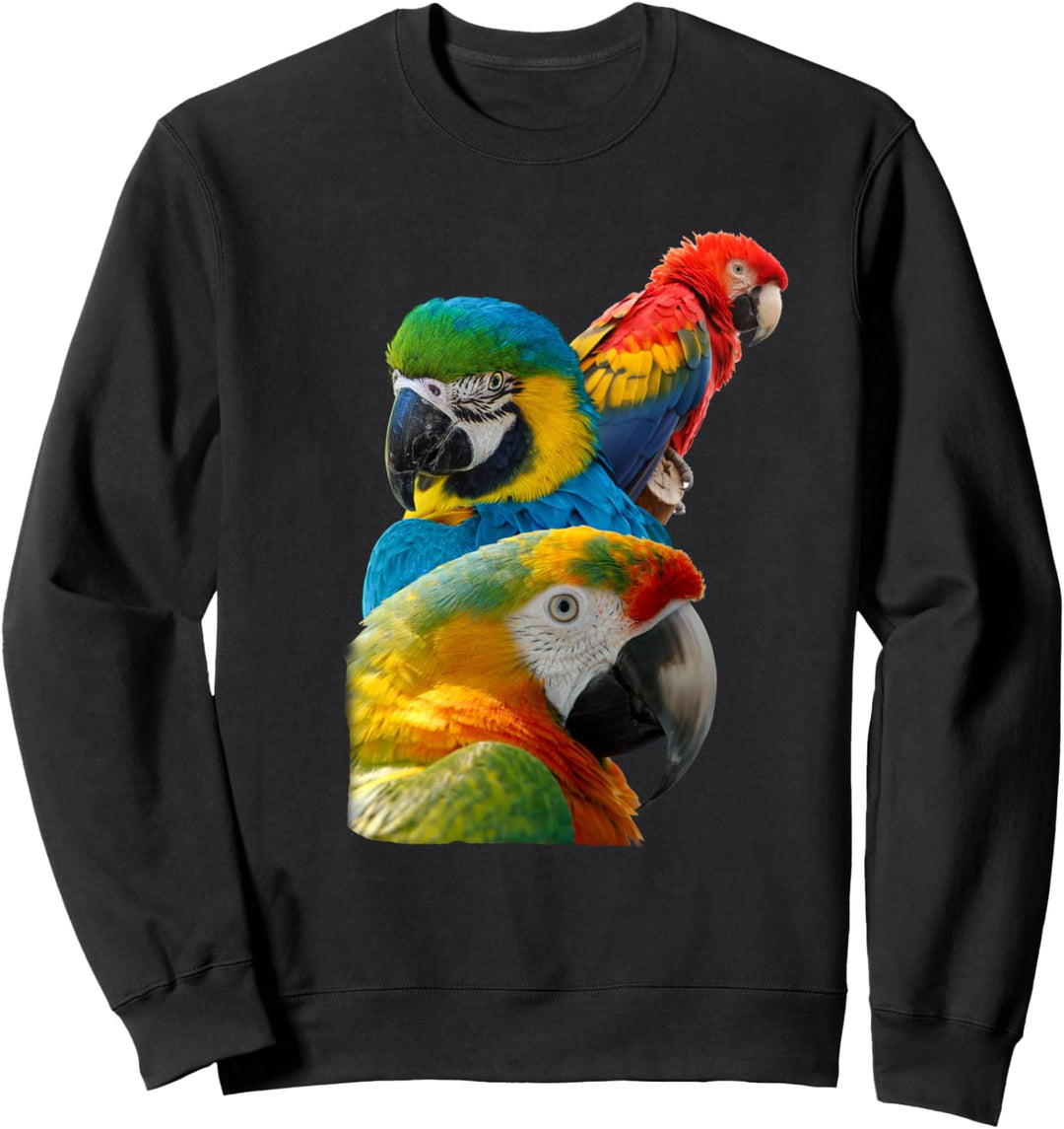 Papagei Vogel Geschenk Exotisch Damen Herren Sweatshirt
