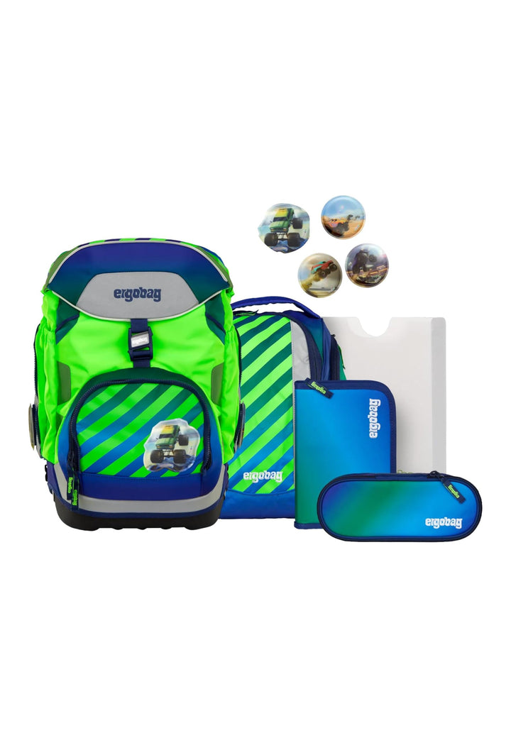 ergobag Pack Set ergonomischer Schulrucksack flexibel 6-teilig Set 1. Klasse Grundschule für Mädchen